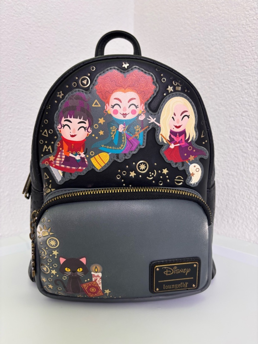 Loungefly Disney Hocus Pocus Mini Backpack - Black/Gray